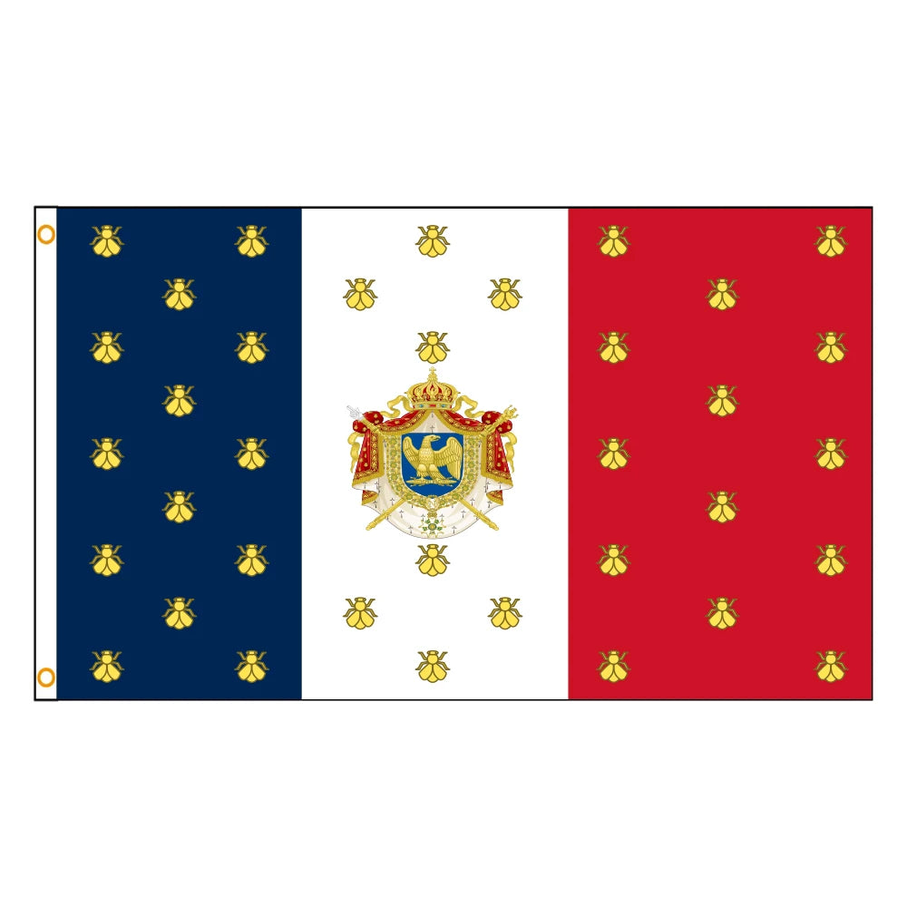 Drapeau Impérial Napoléonien aux Abeilles et aigle impérial